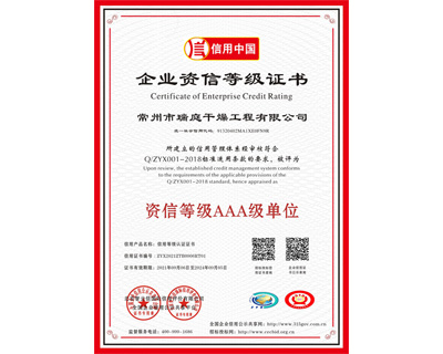 企业资信等级证书